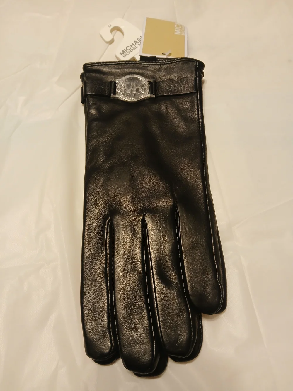 Michael Kors Black Leather Ladies Gloves